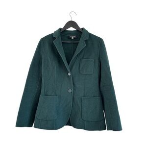 Talbots Wool Blend Green Blazer Jacket Size 10